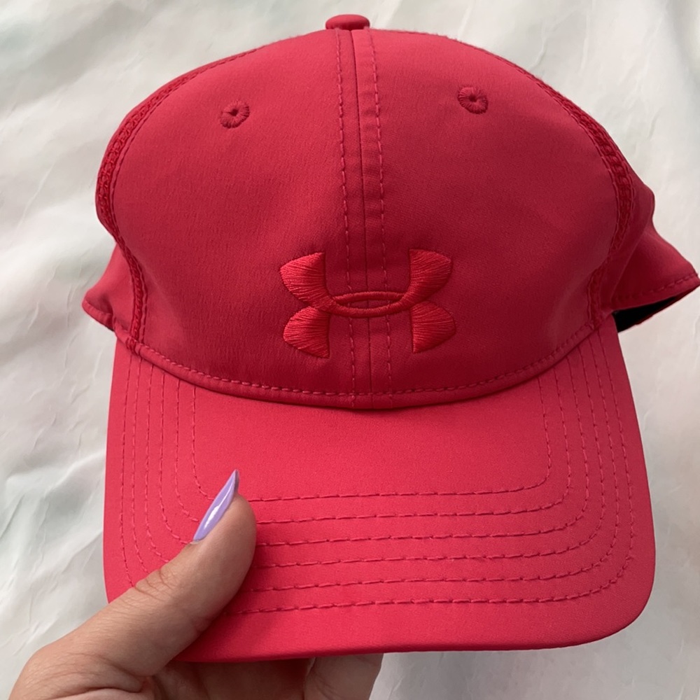 CORAL PINK UNDER ARMOUR CAP